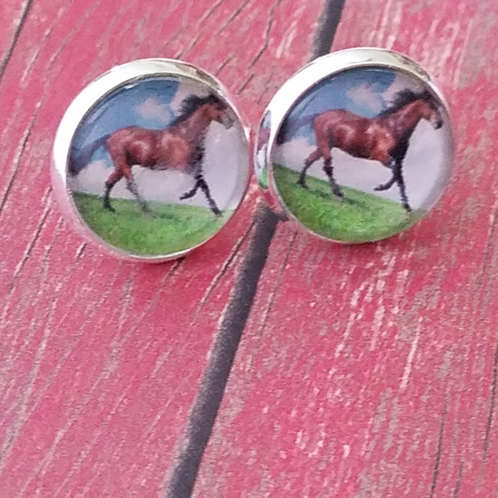 Horse earrings